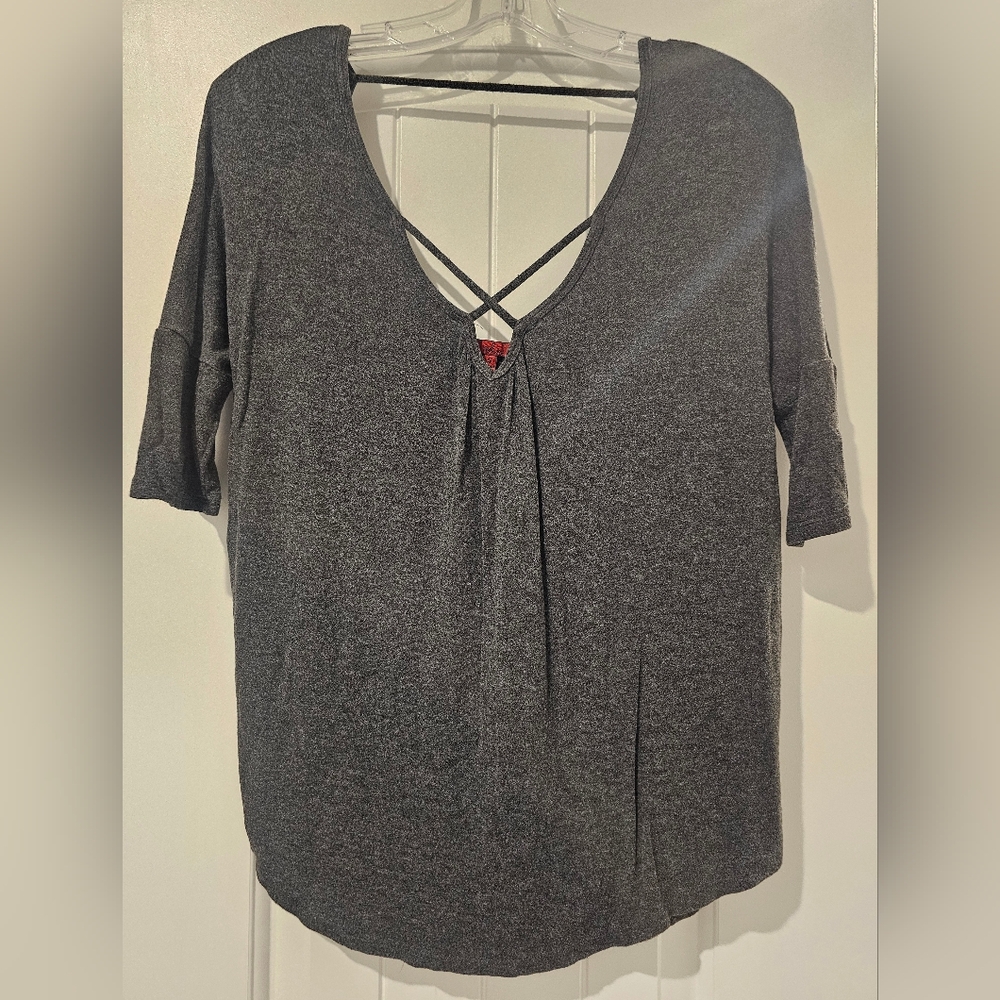 Red by buckle top